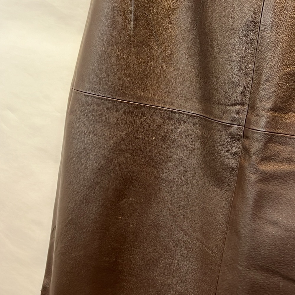 Shape Rx By Newport News Vintage Leather Pencil Skirt - Picture 4 of 5